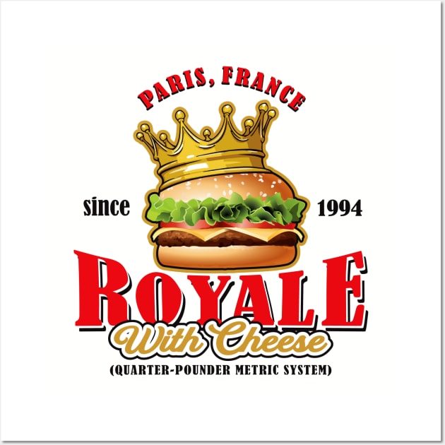Royale With Cheese Wall Art by Alema Art